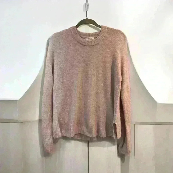 Madewell Payton Lilac Alpaca Wool Blend Crewneck Sweater Size S Small - Picture 1 of 8